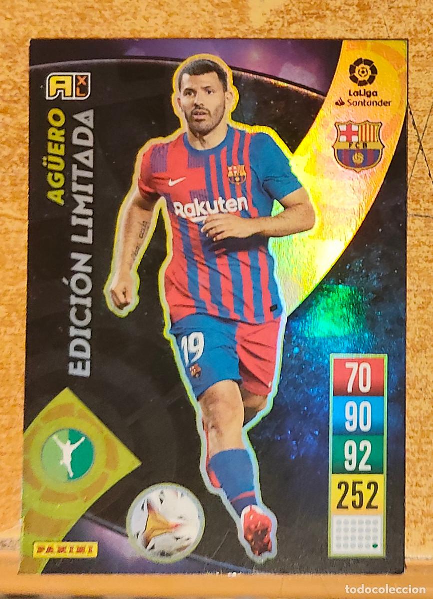 Cromos de f&uacute;tbol: AGUERO EDICION LIMITADA ADRENALYN 2021 2022 21 22