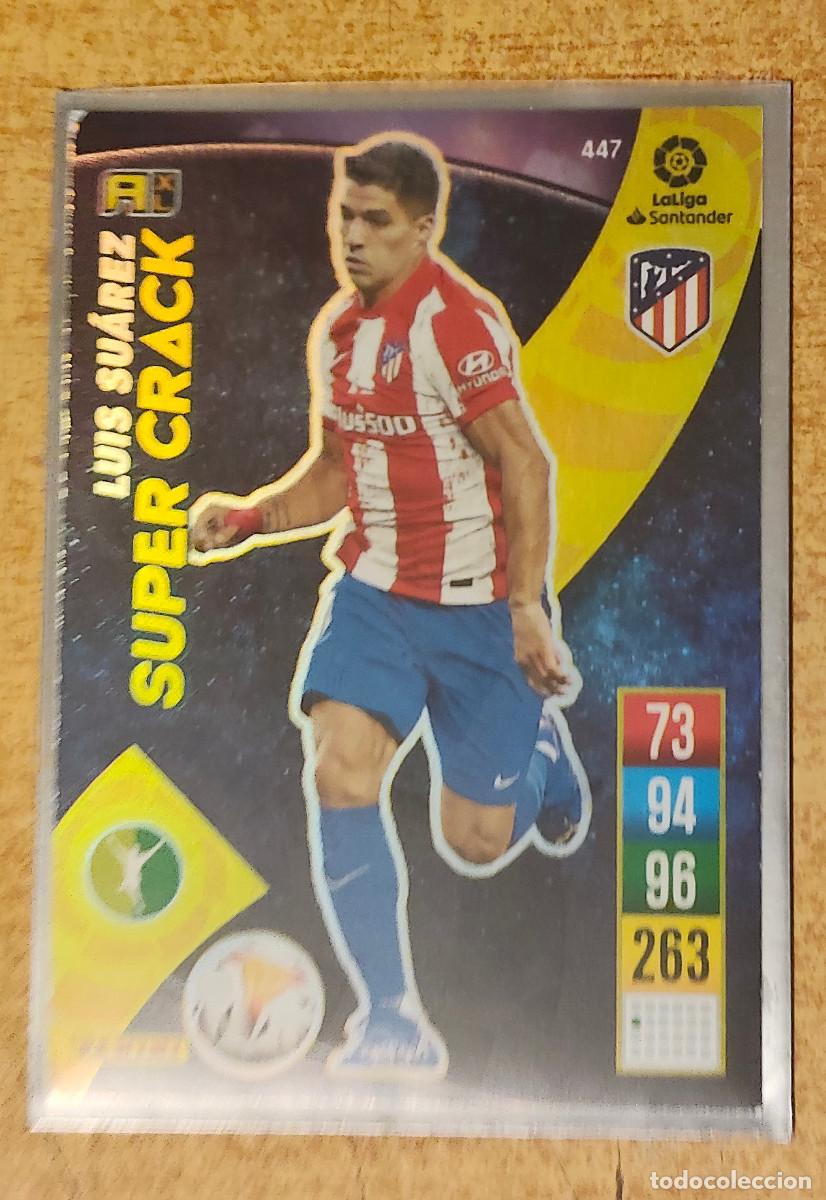 Cromos de f&uacute;tbol: 447 Luis Su&aacute;rez, Super Crack, Atl&eacute;tico de Madrid, Adrenalyn XL 2021 2022, 21 22, Panini