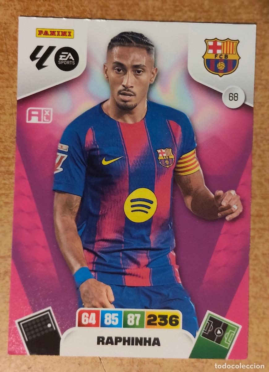 Cromos de f&uacute;tbol: ADRENALYN XL 2025 2026 25 26 Panini Liga - 68 Raphinha Barcelona