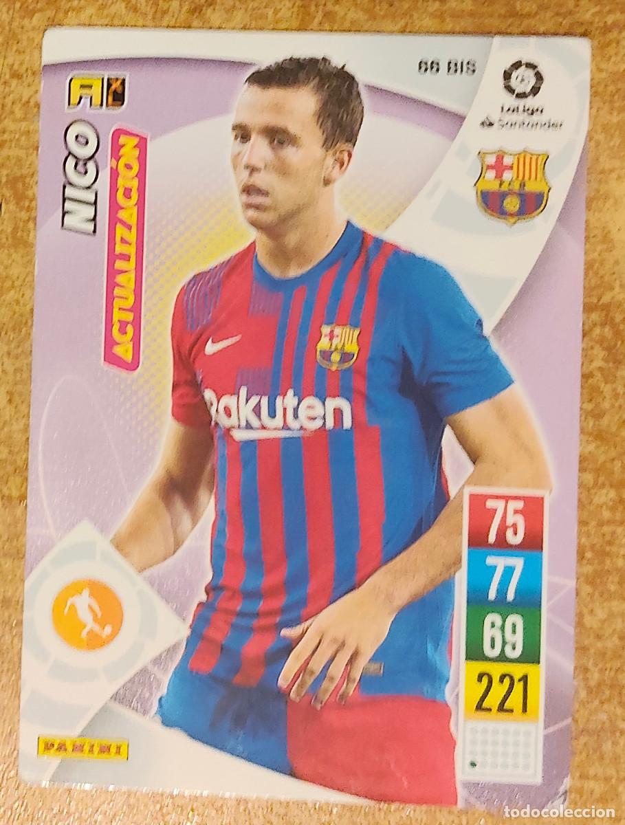 Cromos de f&uacute;tbol: ROOKIE CARD 66 BIS NICO GONZ&Aacute;LEZ BARCELONA BAR&Ccedil;A - ADRENALYN XL PANINI 2021 2022 21 22 F&Uacute;TBOL LIGA
