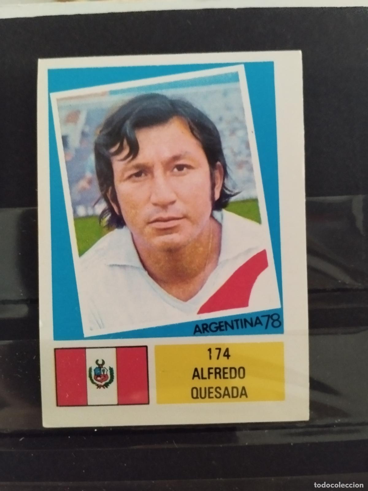 Cromos de f&uacute;tbol: MUNDIAL DE FUTBOL ARGENTINA 1978. ED. FHER. N 174. ALFREDO QUESADA. PERU
