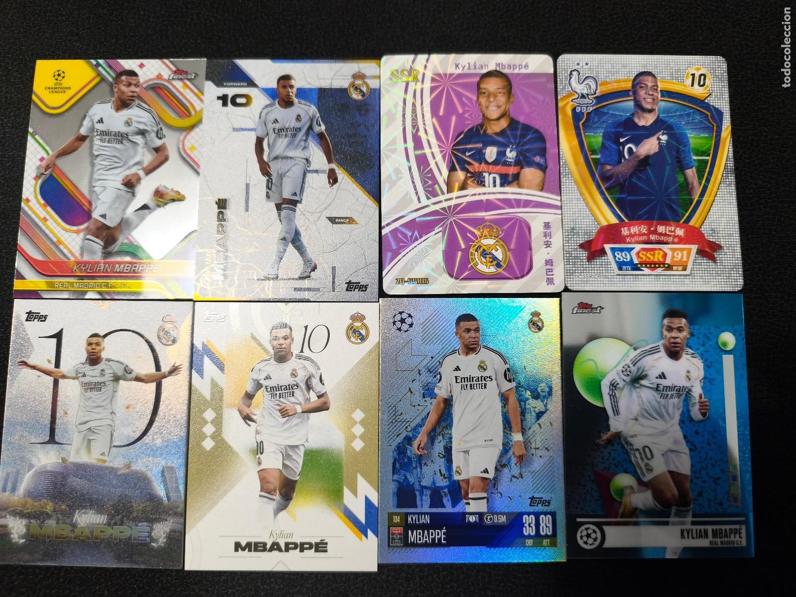 Fu&szlig;ball-Sticker: Kylian Mbappe lote topps Real madrid