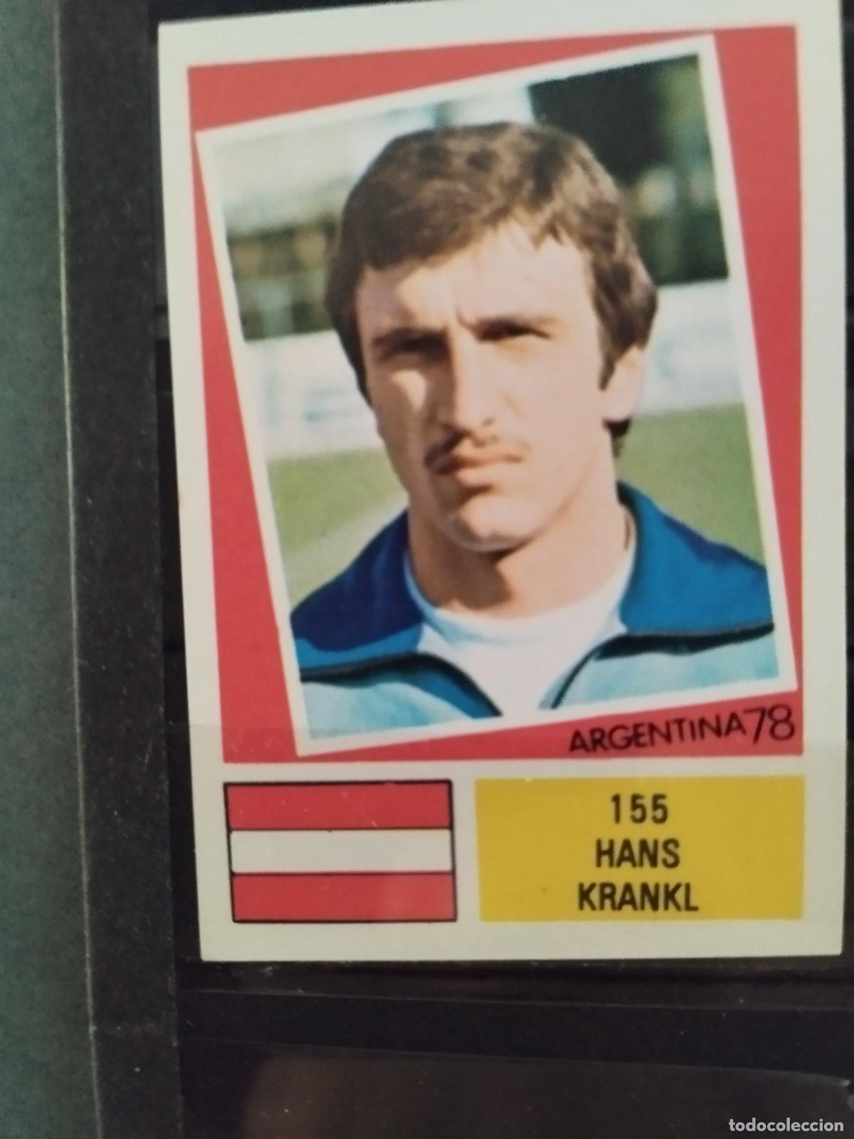 Cromos de f&uacute;tbol: MUNDIAL DE FUTBOL ARGENTINA 1978. ED. FHER. N 155. HANS KRANKL. AUSTRIA.