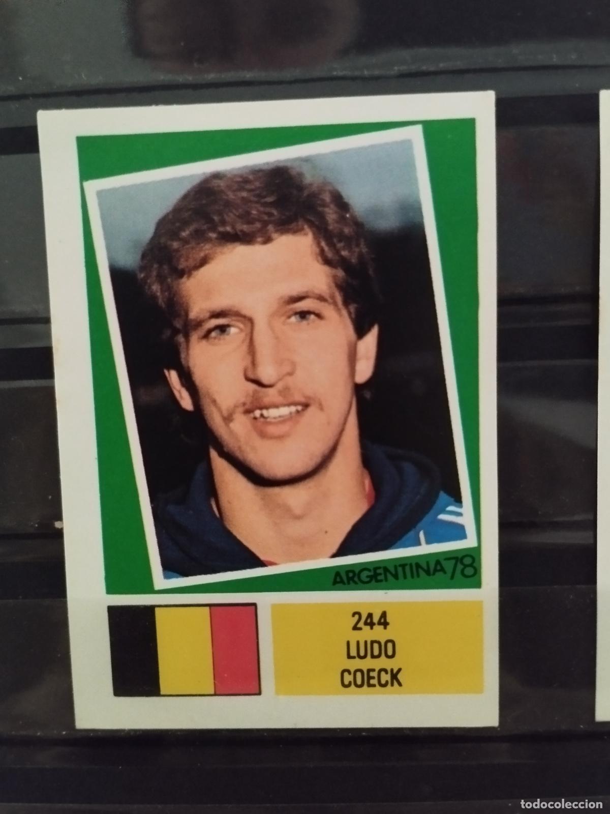 Cromos de f&uacute;tbol: MUNDIAL DE FUTBOL ARGENTINA 1978. ED. FHER. N 244. LUDO COECK. BELGICA.