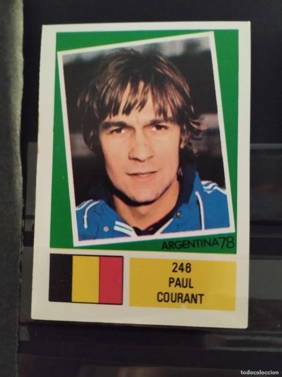 Cromos de f&uacute;tbol: MUNDIAL DE FUTBOL ARGENTINA 1978. ED. FHER. N 248. PAUL COURANT. BELGICA.