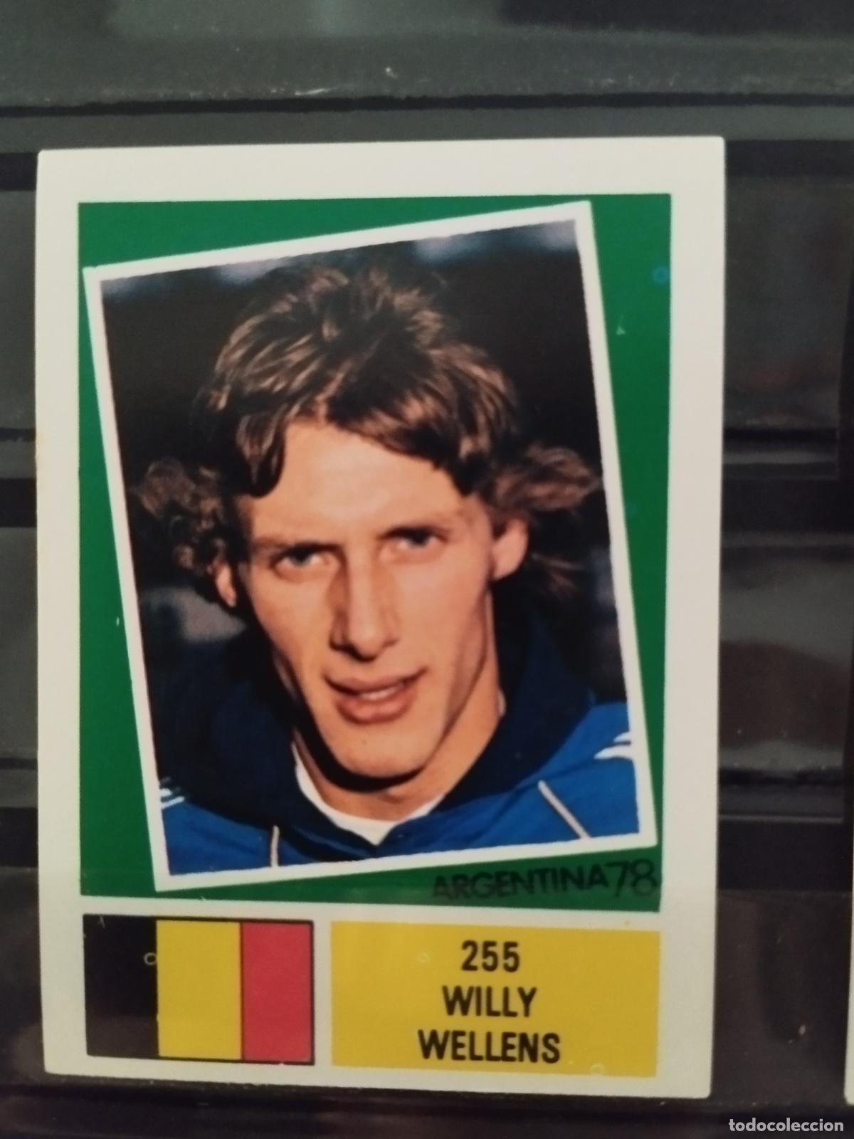 Cromos de f&uacute;tbol: MUNDIAL DE FUTBOL ARGENTINA 1978. ED. FHER. N 255. WILLY WELLENS. BELGICA.