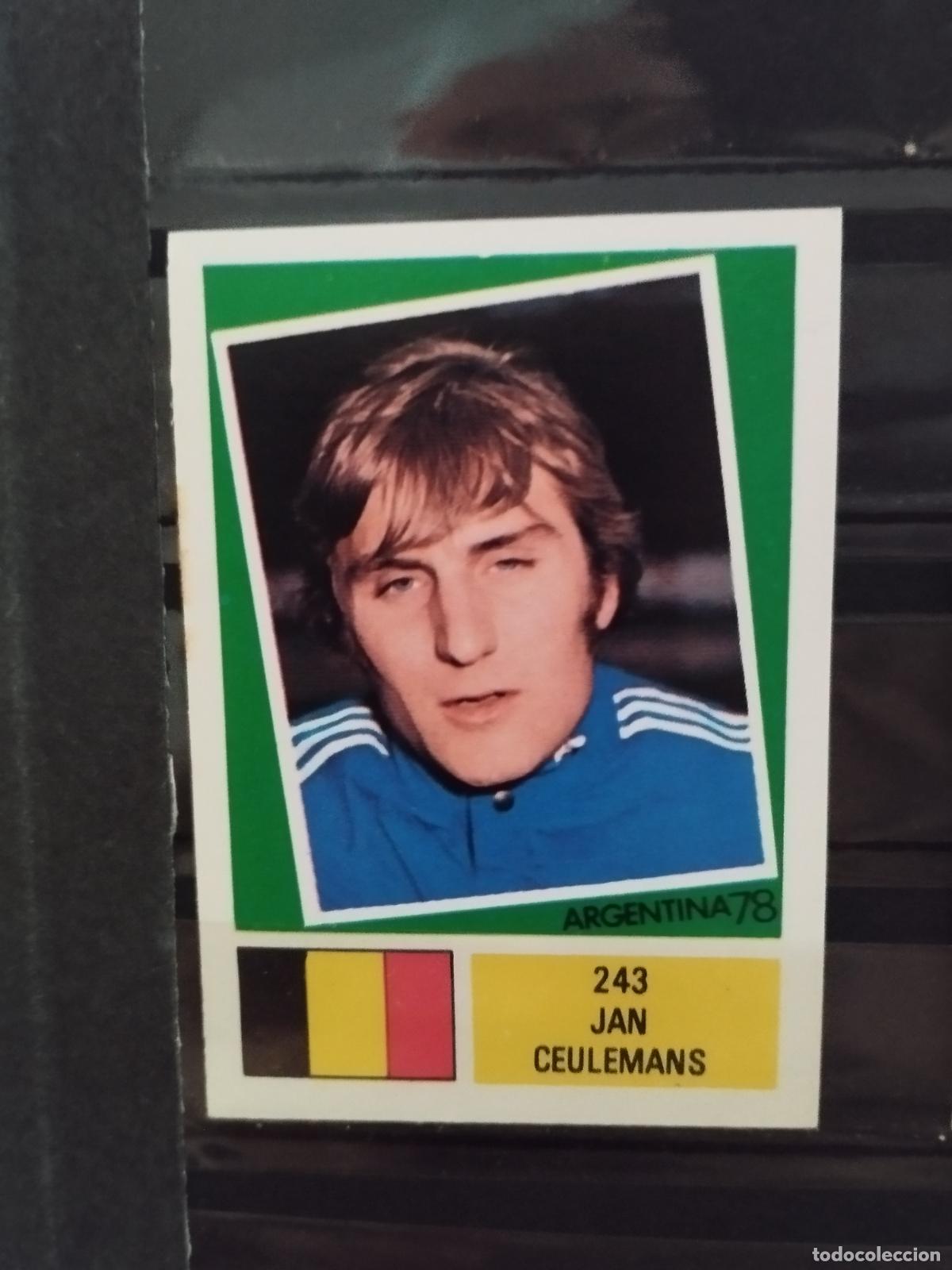 Cromos de f&uacute;tbol: MUNDIAL DE FUTBOL ARGENTINA 1978. ED. FHER. N 243. JAN CEULEMANS. BELGICA.