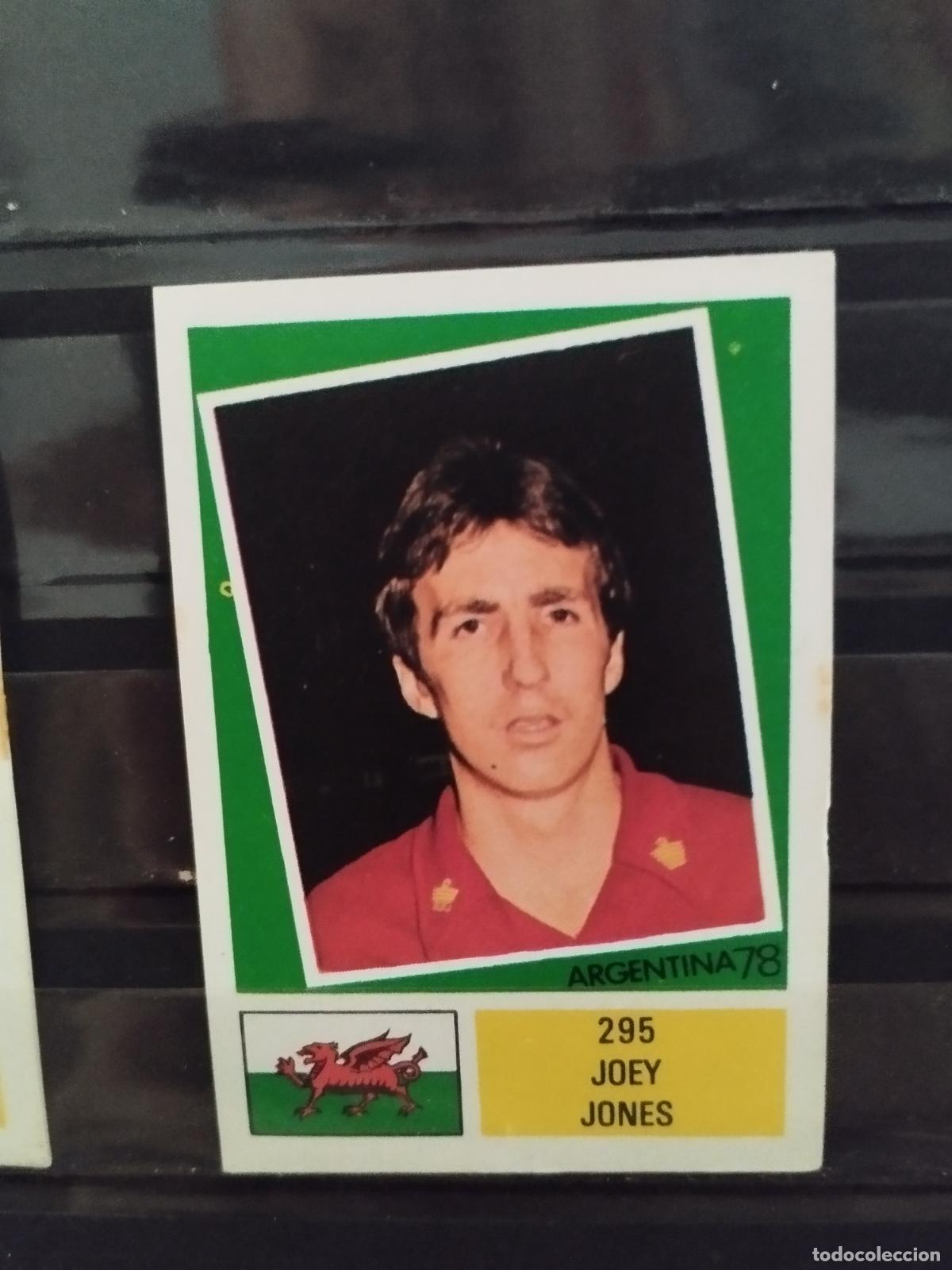 Cromos de f&uacute;tbol: MUNDIAL DE FUTBOL ARGENTINA 1978. ED. FHER. N 295. JOEY JONES. BELGICA.