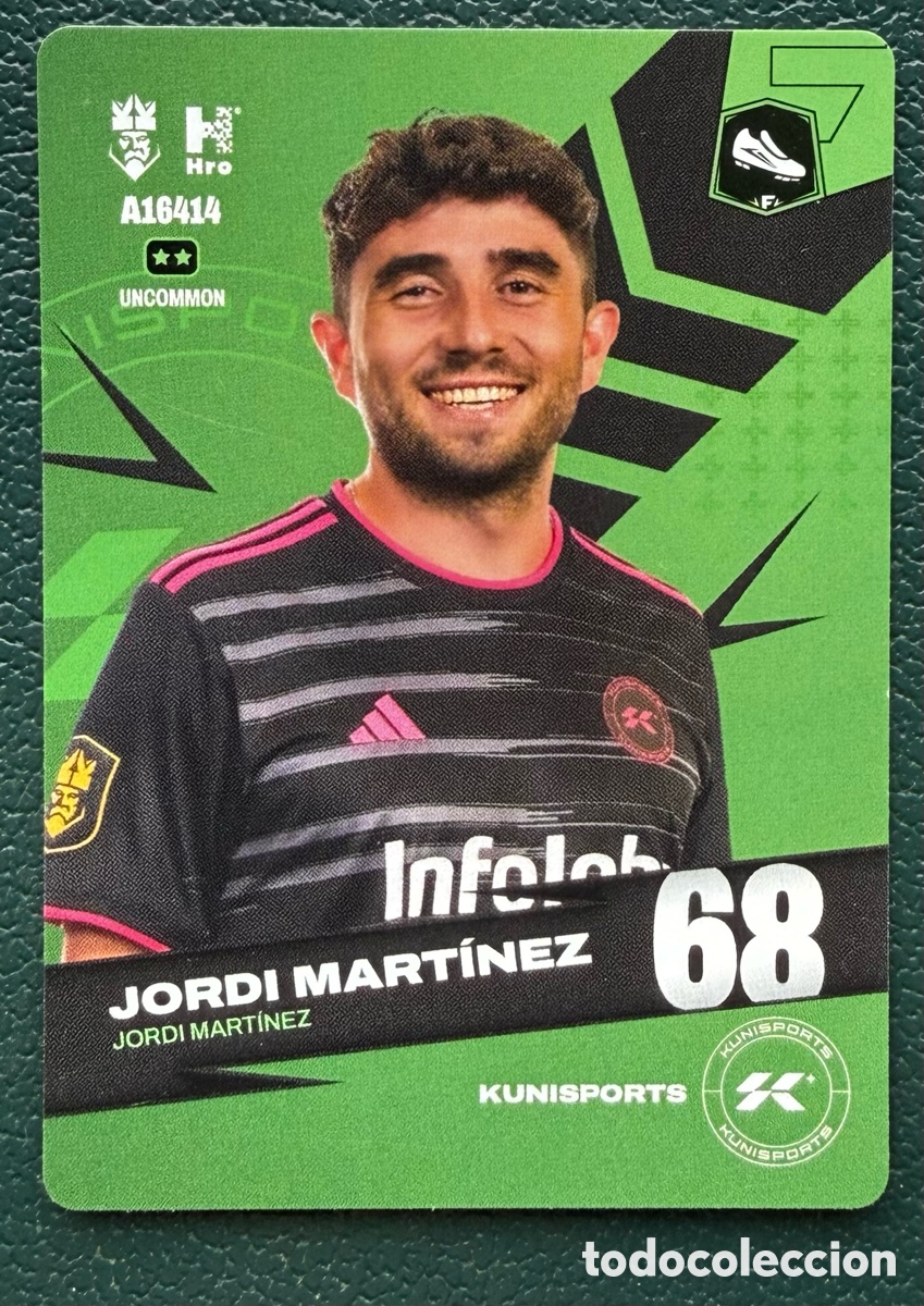Cromos de f&uacute;tbol: A16414 JORDI MARTINEZ KUNISPORTS FICHAS ALBUM KINGS LEAGUE INFOJOBS 2024 KOLEX