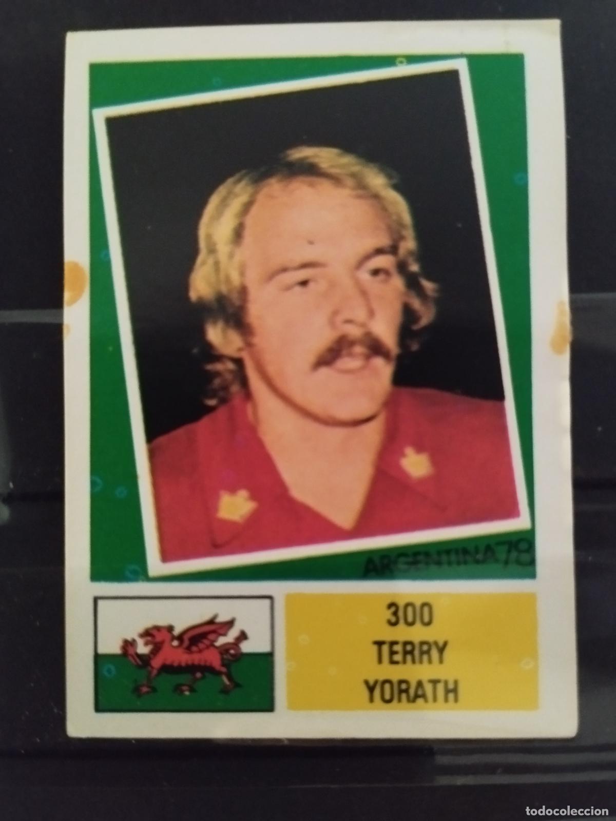 Cromos de f&uacute;tbol: MUNDIAL DE FUTBOL ARGENTINA 1978. ED. FHER. N 300. TERRY YORATH. GALES.