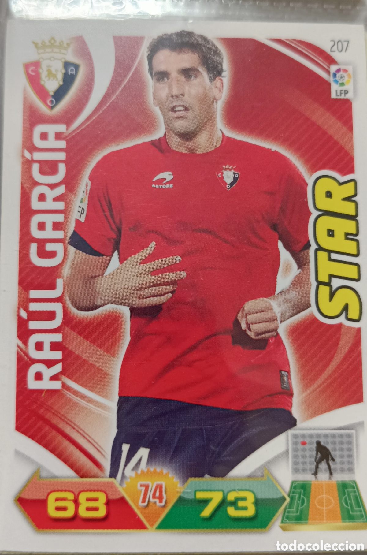Cromos de f&uacute;tbol: 207 STAR Ra&uacute;l Garc&iacute;a adrenalyn 11/12