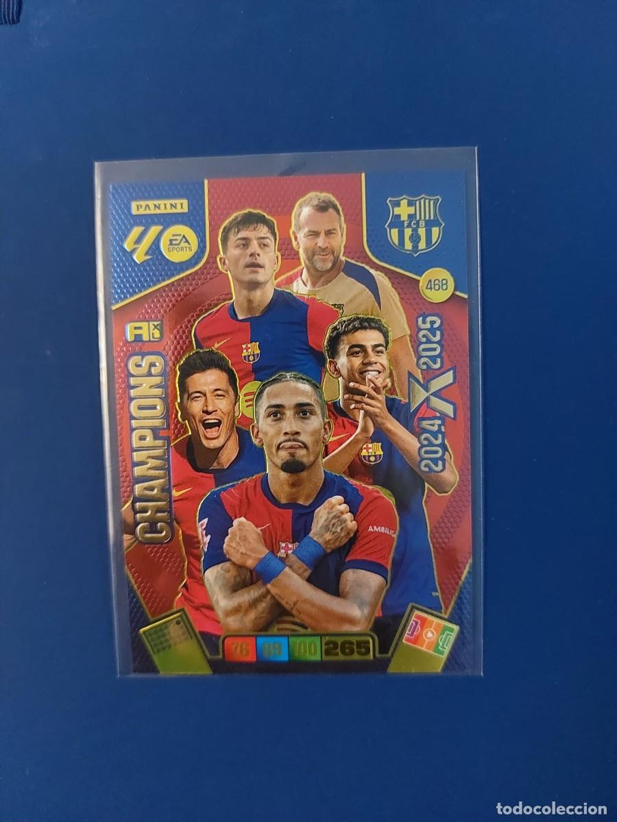 Figurine di Calcio: 468 card champions 24 25 FC Barcelona 25 26 bal&oacute;n de oro Adrenalyn xl panini la liga 2025 2026.