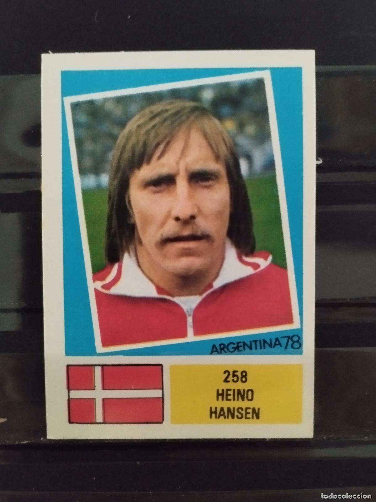 Cromos de f&uacute;tbol: MUNDIAL DE FUTBOL ARGENTINA 1978. ED. FHER. N 258. HEINO HANSEN. DINAMARCA.