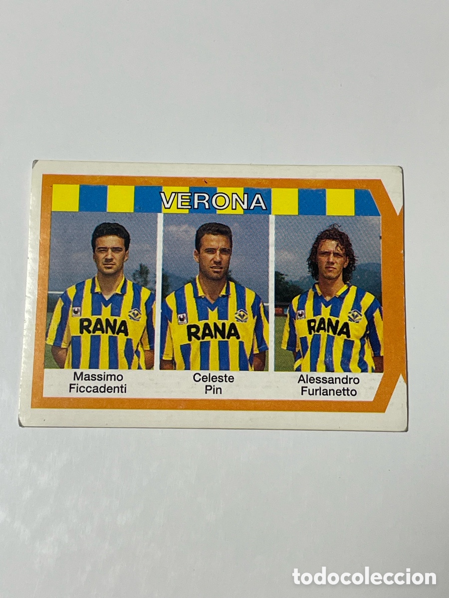 Cromos de f&uacute;tbol: Massimo Ficcadenti - Celeste Pin - Alessandro Furlanetto Verona CalcioFlash 93/94 #394