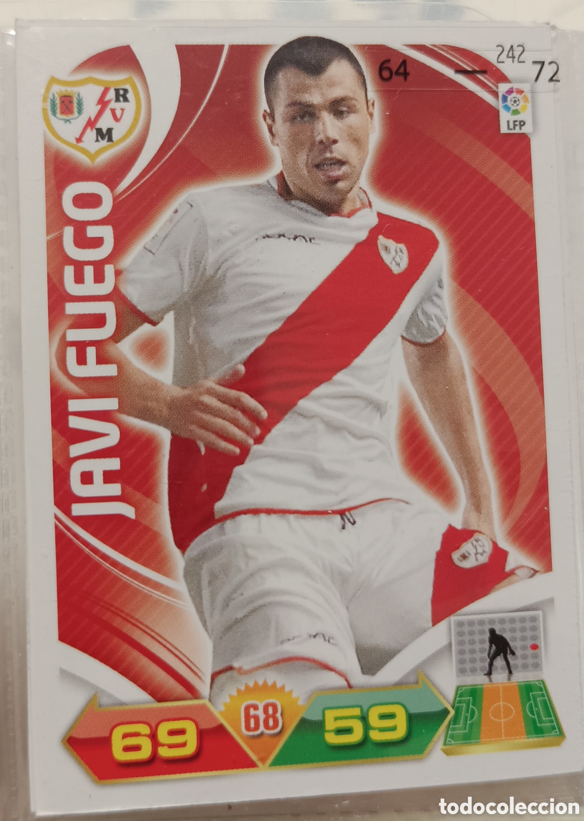 Cromos de f&uacute;tbol: 242 Javi Fuego adrenalyn 11/12
