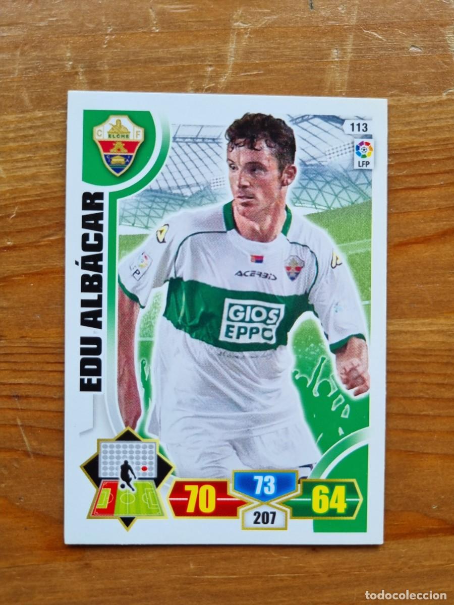 Cromos de f&uacute;tbol: 113 EDU ALB&Aacute;CAR (Elche CF). Liga 2013 2014 13 14 Adrenalyn XL