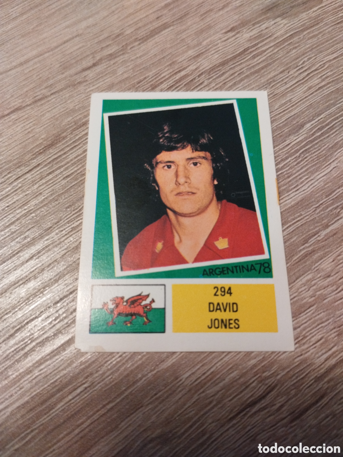 Cromos de f&uacute;tbol: MUNDIAL DE F&Uacute;TBOL ARGENTINA-78. ED FHER. N 294. DAVID JONES. GALES