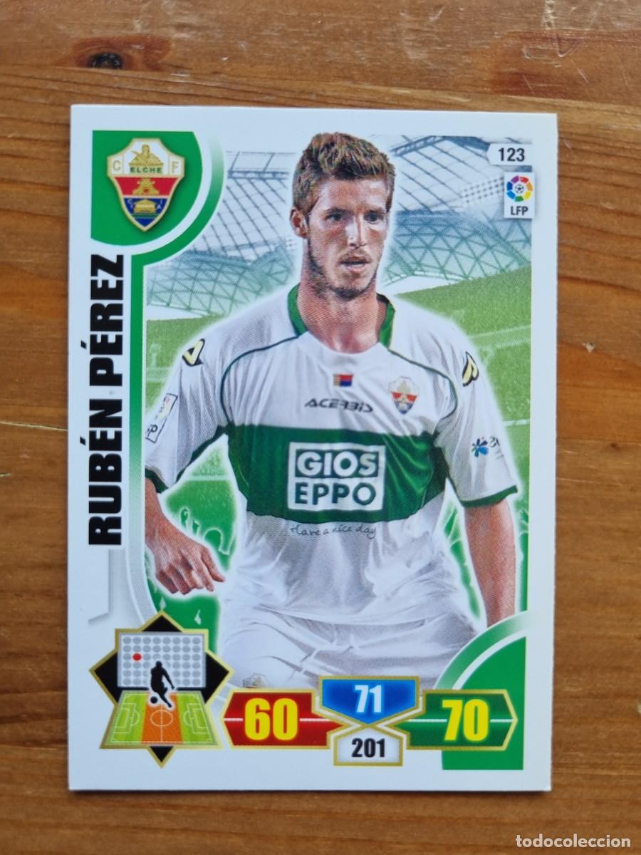 Cromos de f&uacute;tbol: 123 RUB&Eacute;N P&Eacute;REZ (Elche CF). Liga 2013 2014 13 14 Adrenalyn XL
