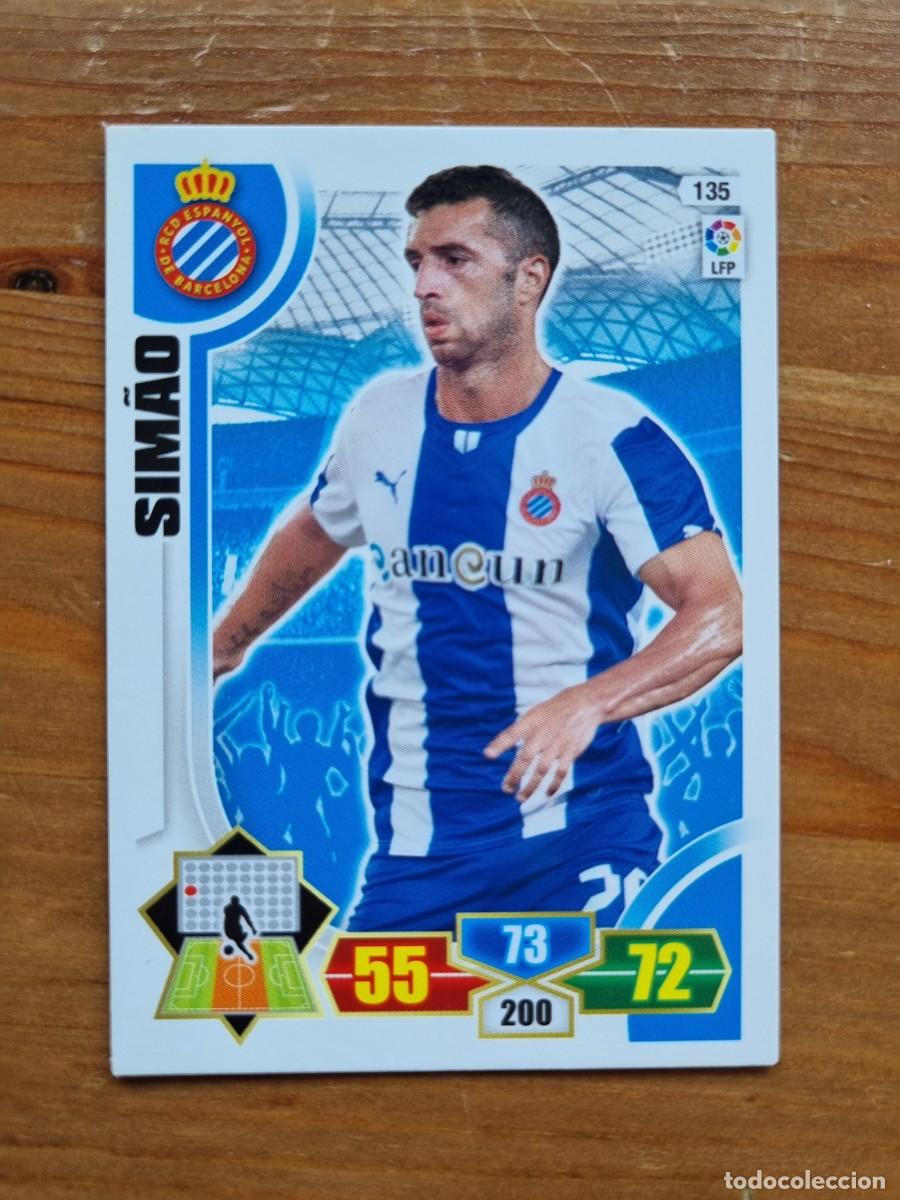 Cromos de f&uacute;tbol: 135 SIMAO (RCD Espanyol). Liga 2013 2014 13 14 Adrenalyn XL