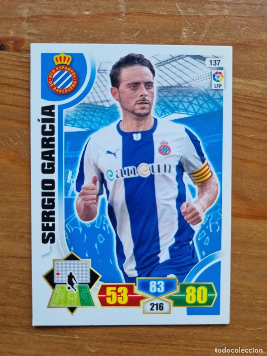 Cromos de f&uacute;tbol: 137 SERGIO GARC&Iacute;A (RCD Espanyol). Liga 2013 2014 13 14 Adrenalyn XL