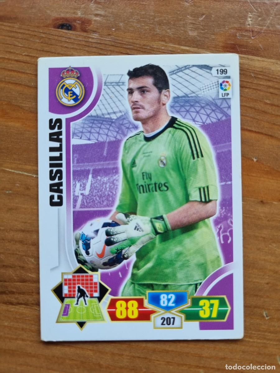 Cromos de f&uacute;tbol: 199 CASILLAS (Real Madrid CF). Liga 2013 2014 13 14 Adrenalyn XL