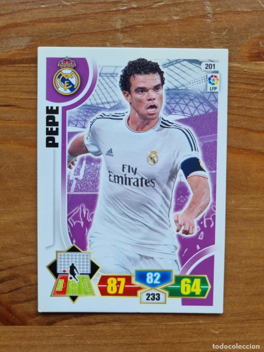 Cromos de f&uacute;tbol: 201 PEPE (Real Madrid CF). Liga 2013 2014 13 14 Adrenalyn XL