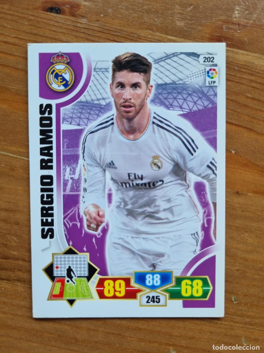 Cromos de f&uacute;tbol: 202 SERGIO RAMOS (Real Madrid CF). Liga 2013 2014 13 14 Adrenalyn XL