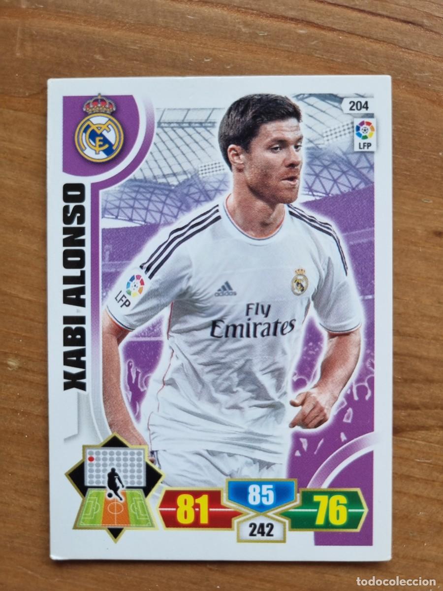 Cromos de f&uacute;tbol: 204 XABI ALONSO (Real Madrid CF). Liga 2013 2014 13 14 Adrenalyn XL