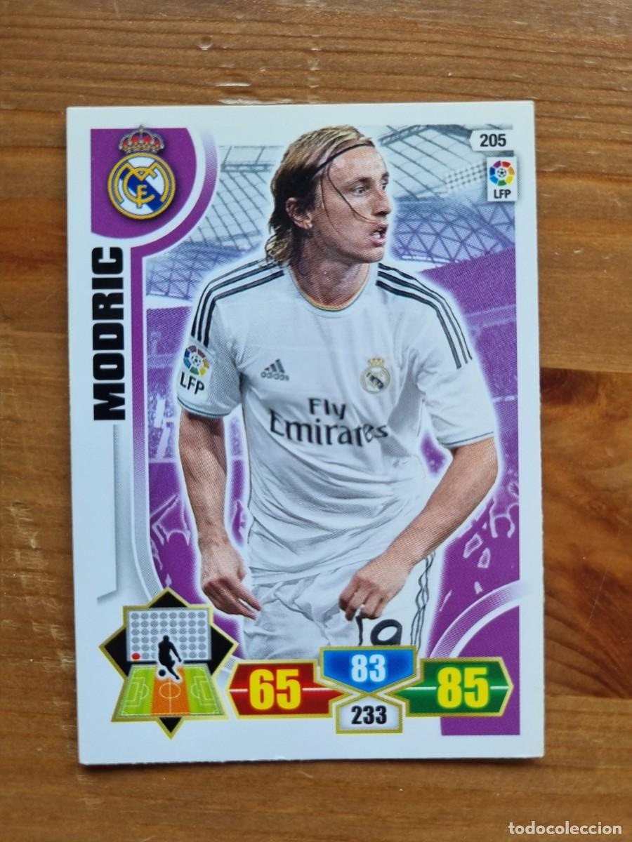 Cromos de f&uacute;tbol: 205 MODRIC (Real Madrid CF). Liga 2013 2014 13 14 Adrenalyn XL