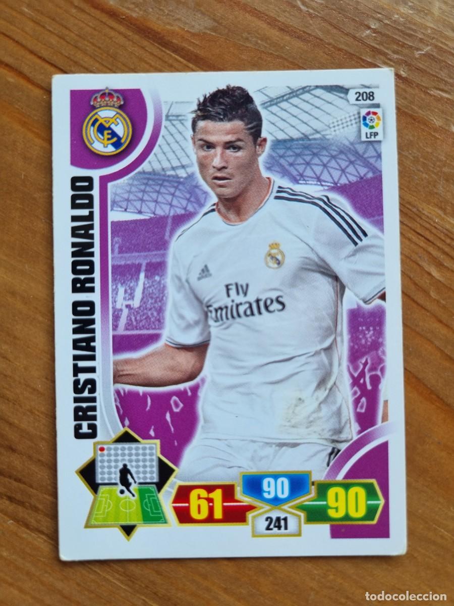 Cromos de f&uacute;tbol: 208 CRISTIANO RONALDO (Real Madrid CF). Liga 2013 2014 13 14 Adrenalyn XL