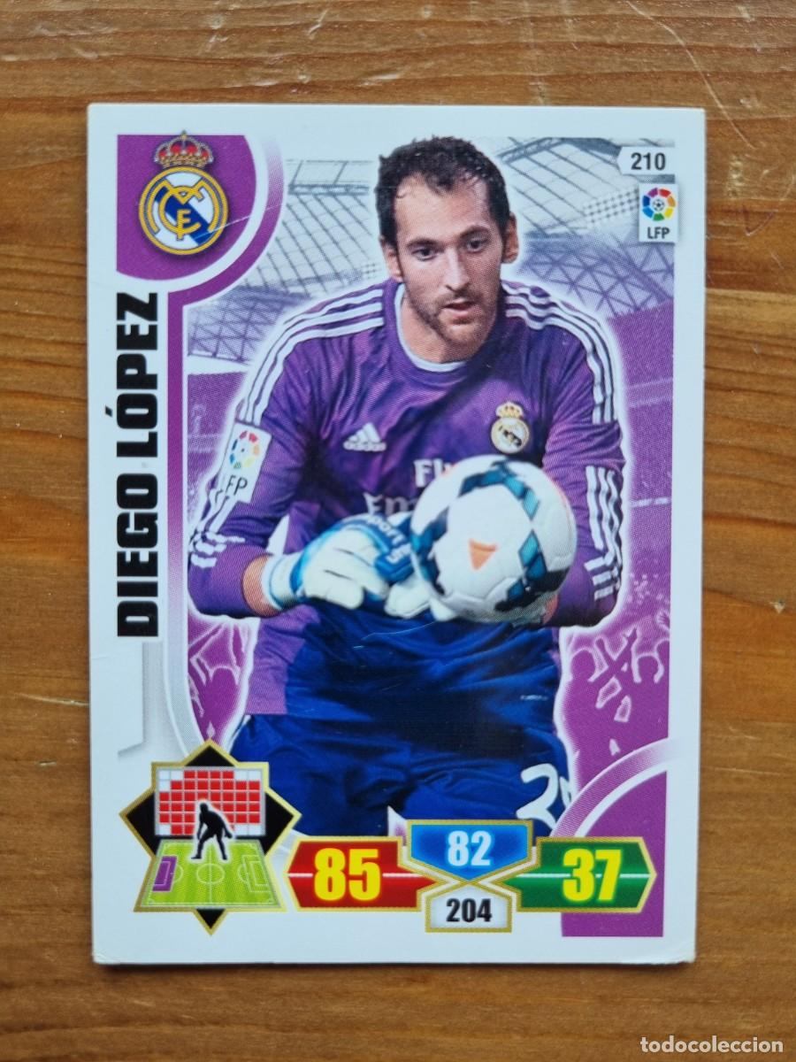 Cromos de f&uacute;tbol: 210 DIEGO L&Oacute;PEZ (Real Madrid CF). Liga 2013 2014 13 14 Adrenalyn XL