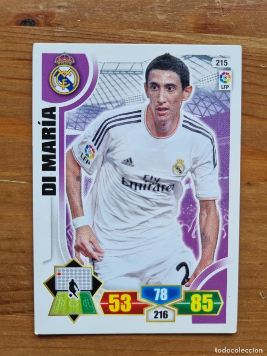 Cromos de f&uacute;tbol: 215 DI MAR&Iacute;A (Real Madrid CF). Liga 2013 2014 13 14 Adrenalyn XL