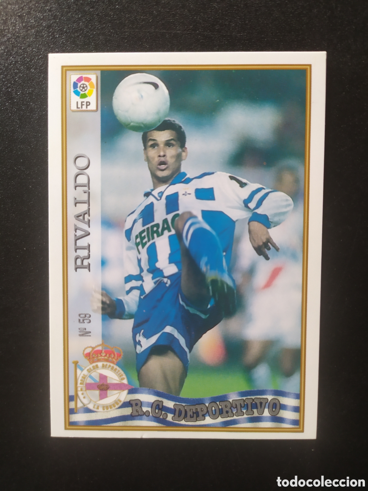 Cromos de f&uacute;tbol: Mundicromo fichas Liga 1997 1998 97 98 Rivaldo n&deg; 59 Deportivo Coru&ntilde;a