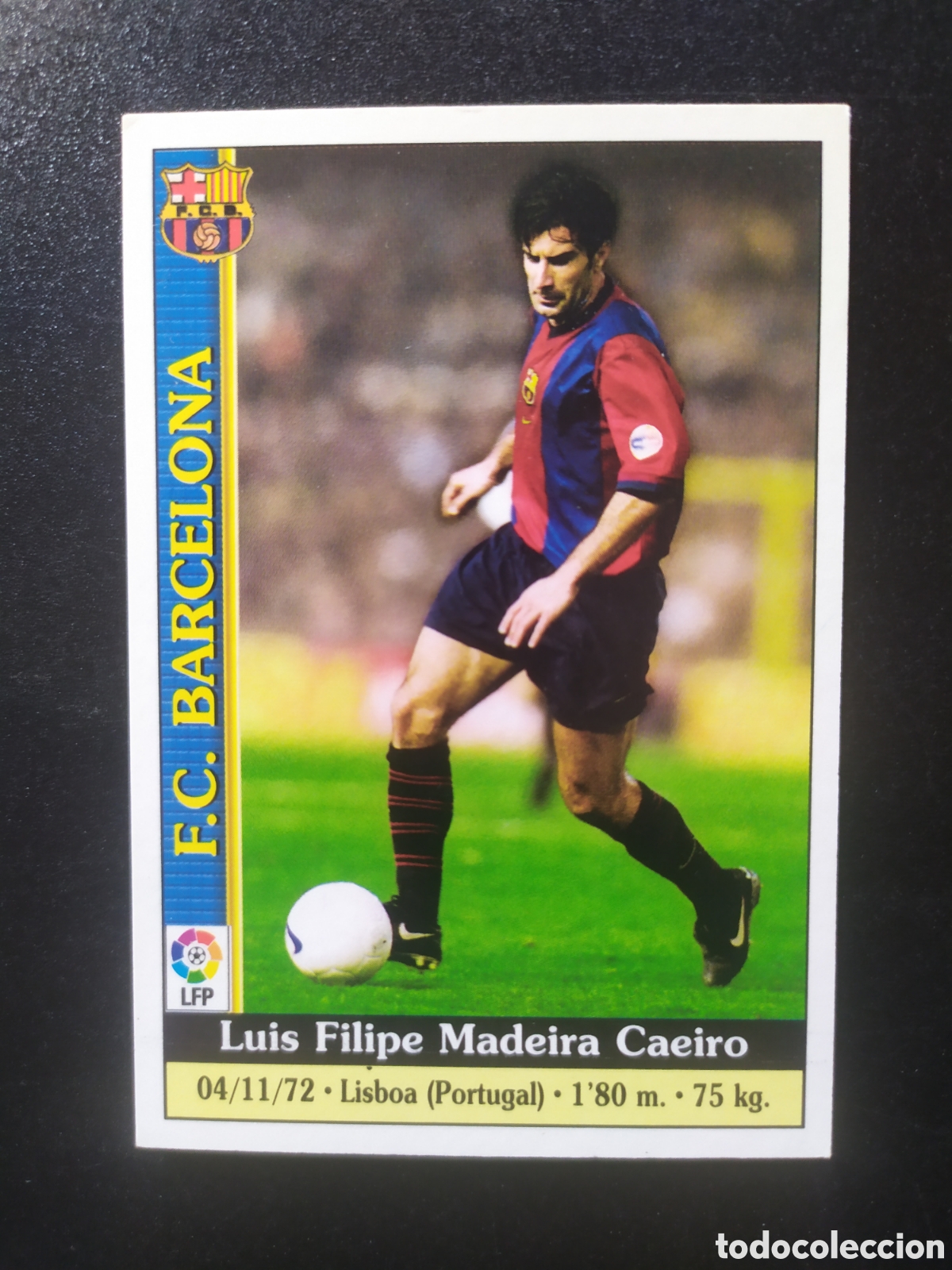 Cromos de f&uacute;tbol: Mundicromo fichas Liga 1999 2000 99 00 Figo n&deg; 15 Barcelona