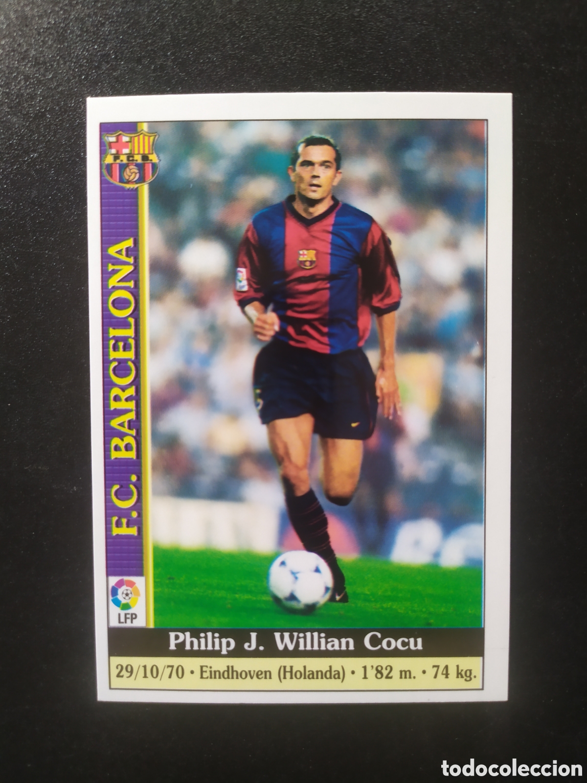 Cromos de f&uacute;tbol: Mundicromo fichas Liga 1999 2000 99 00 Cocu n&deg; 13 Barcelona