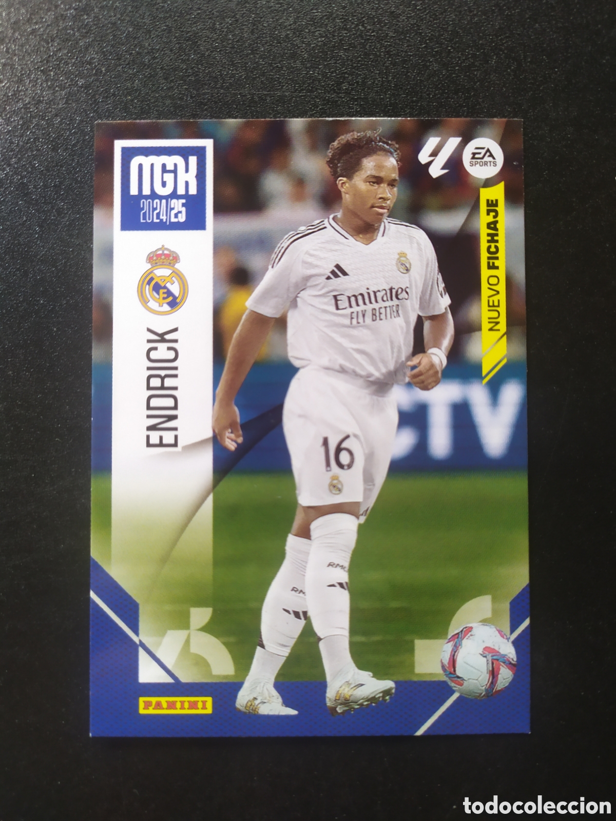 Cromos de f&uacute;tbol: Megacracks 2024 2025 24 25 panini Endrick rookie fichaje n&deg; 444 Real Madrid