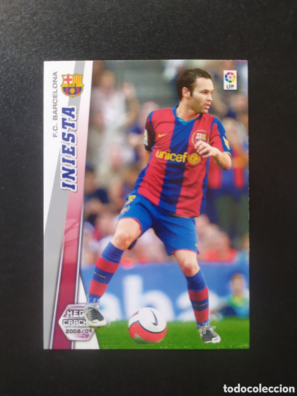 Cromos de f&uacute;tbol: Megacracks 2008 2009 08 09 panini Iniesta n&deg; 66 Barcelona