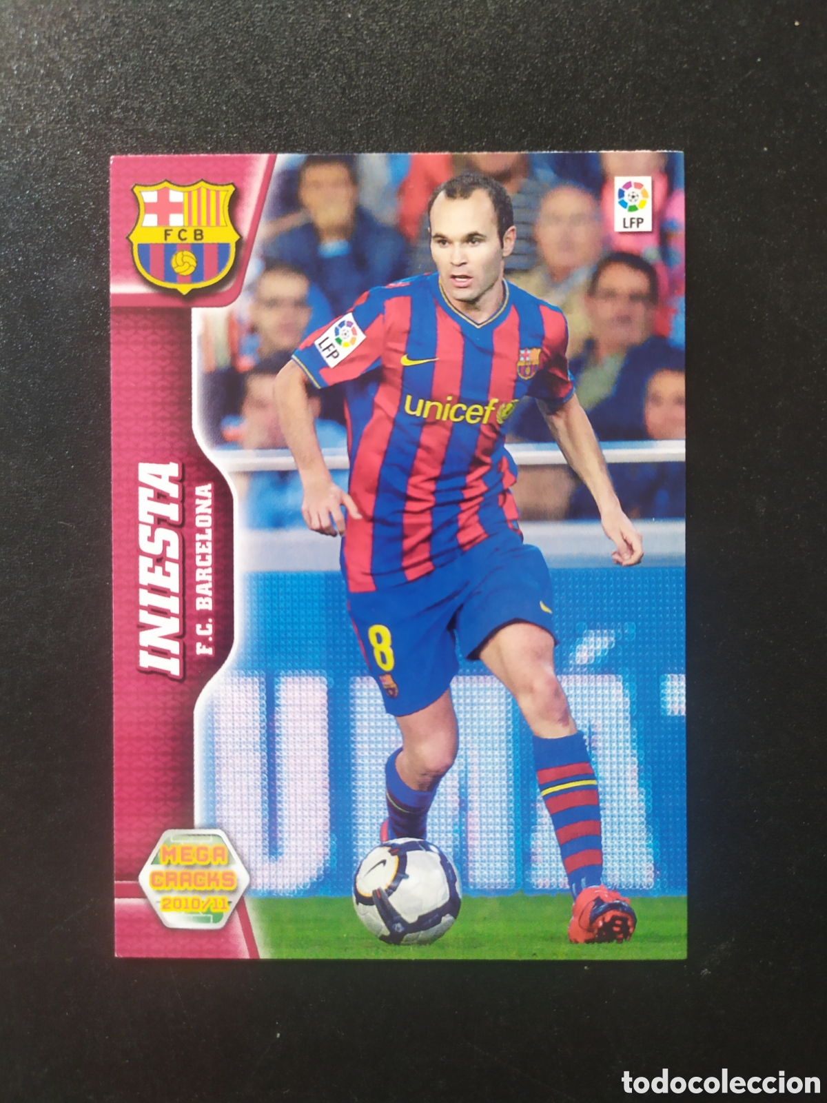 Cromos de f&uacute;tbol: Megacracks 2010 2011 10 11 panini Iniesta n&ordm; 66 Barcelona