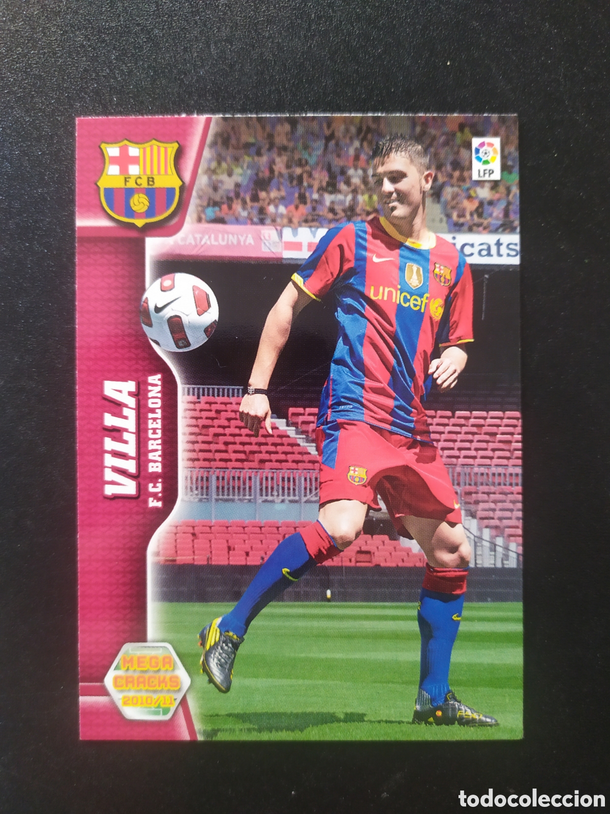 Cromos de f&uacute;tbol: Megacracks 2010 2011 10 11 panini Villa fichaje n&deg; 443 Barcelona