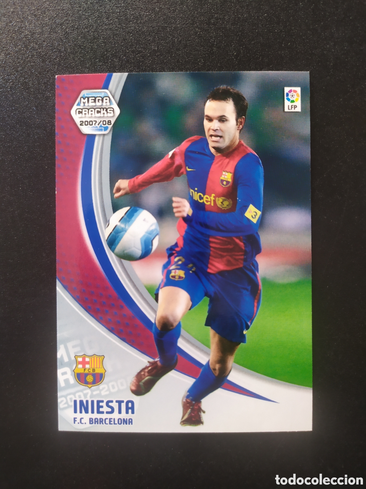 Cromos de f&uacute;tbol: Megacracks 2007 2008 07 08 panini Iniesta n&deg; 67 Barcelona