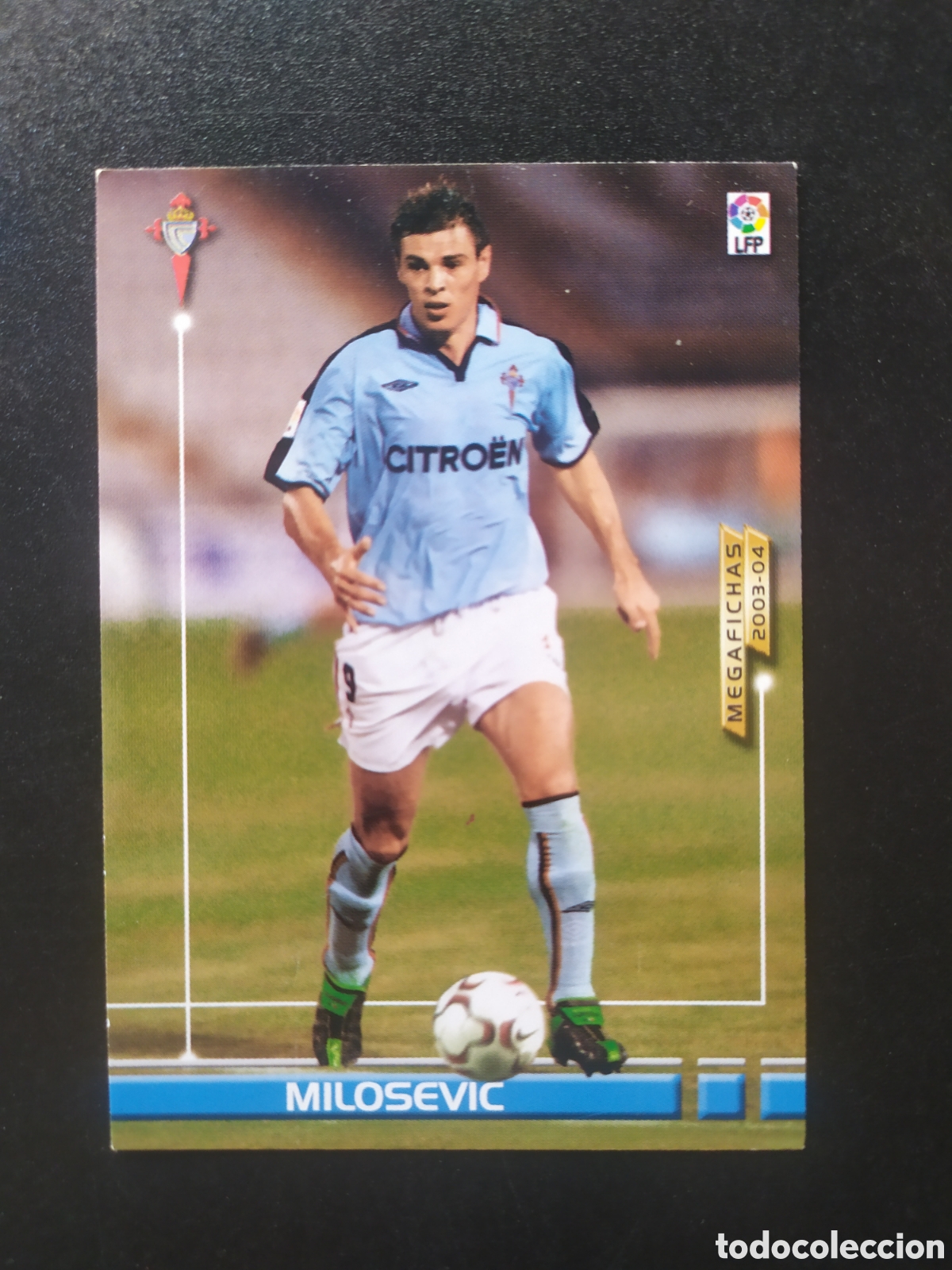 Cromos de f&uacute;tbol: Megafichas 2003 2004 03 04 panini Milosevic fichaje n&ordm; 466 Celta megacracks
