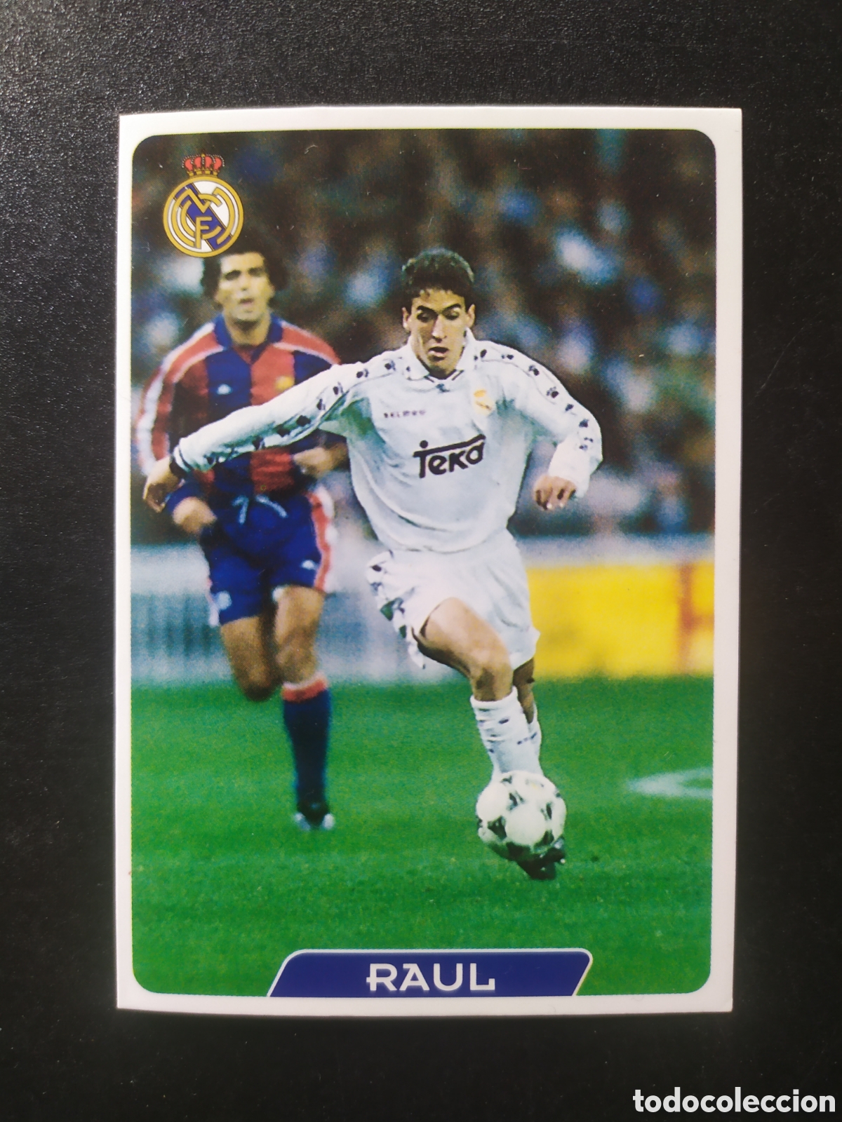 Cromos de f&uacute;tbol: Mundicromo fichas Liga 1995 1996 95 96 Ra&uacute;l n&deg; 16 Real Madrid