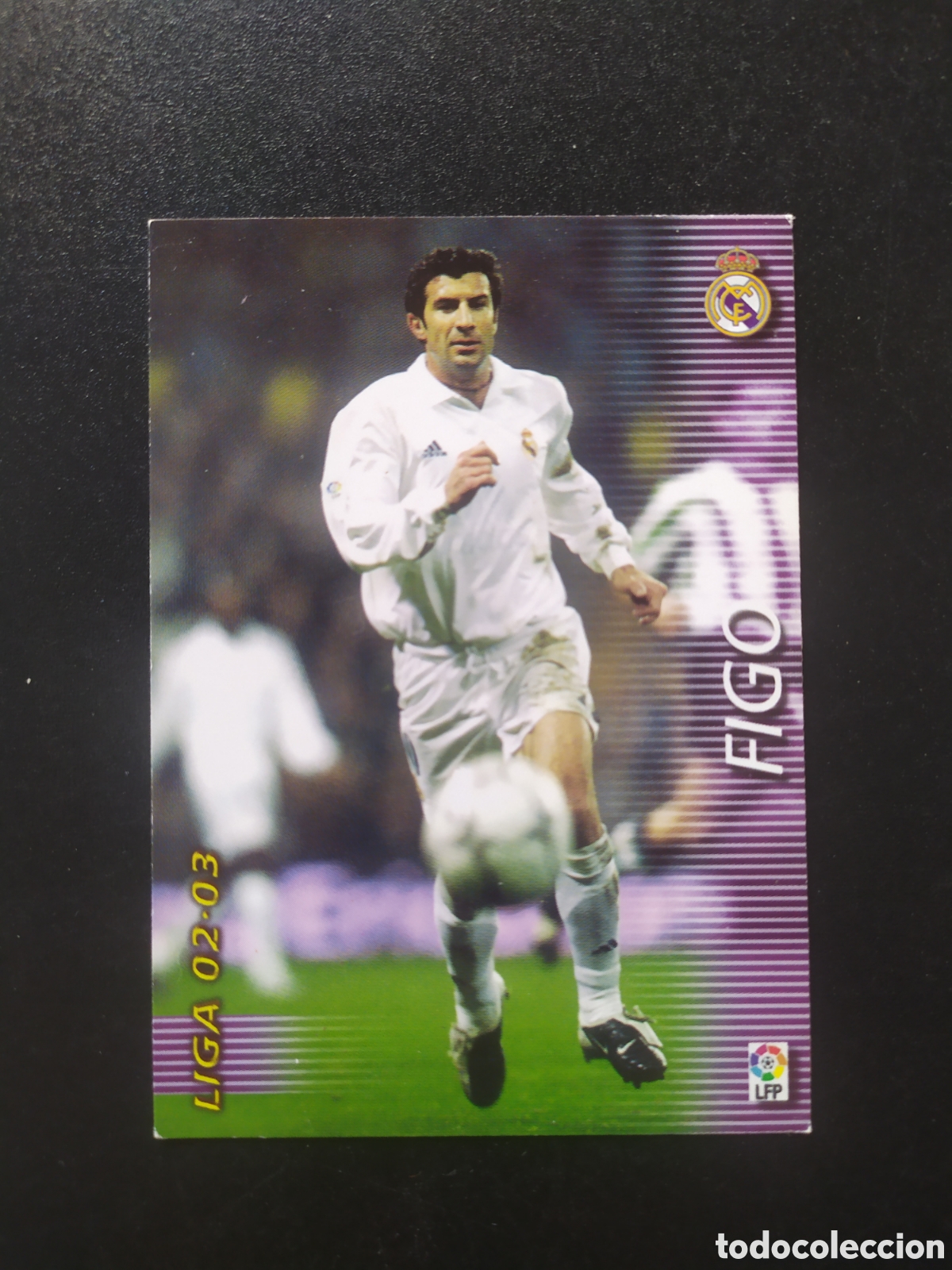 Cromos de f&uacute;tbol: Megafichas 2002 2003 02 03 panini Figo n&ordm; 157 Real Madrid megacracks