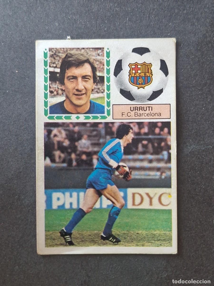 Cromos de f&uacute;tbol: L5 URRUTI F. C. BARCELONA LIGA ESTE 1983 1984 83 84 DESPEGADO RECUPERADO