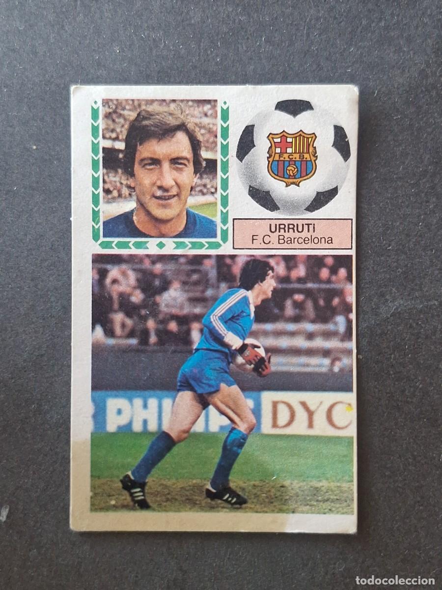 Cromos de f&uacute;tbol: L5 URRUTI F. C. BARCELONA LIGA ESTE 1983 1984 83 84 DESPEGADO RECUPERADO