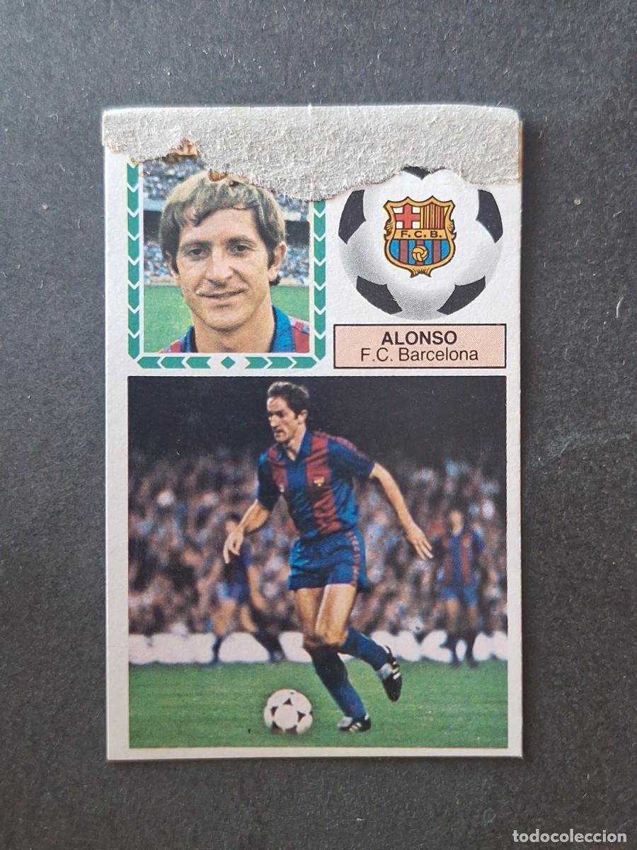 Fu&szlig;ball-Sticker: L5 ALONSO F. C. BARCELONA LIGA ESTE 1983 1984 83 84 DESPEGADO RECUPERADO