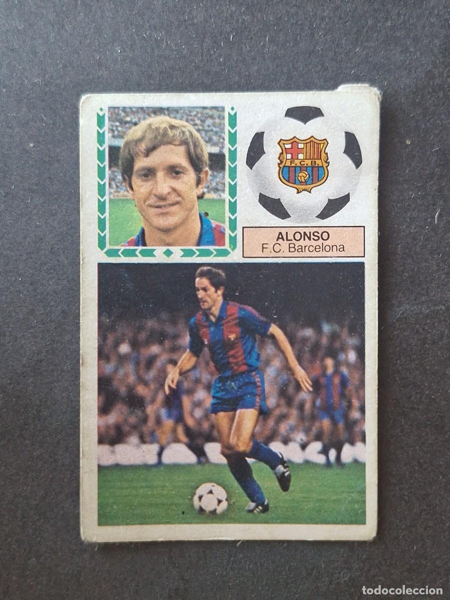 Fu&szlig;ball-Sticker: L5 ALONSO F. C. BARCELONA LIGA ESTE 1983 1984 83 84 DESPEGADO RECUPERADO