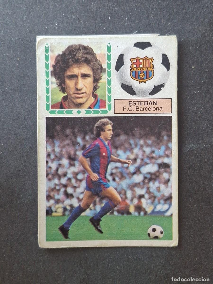 Fu&szlig;ball-Sticker: L5 ESTEBAN F. C. BARCELONA LIGA ESTE 1983 1984 83 84 DESPEGADO RECUPERADO