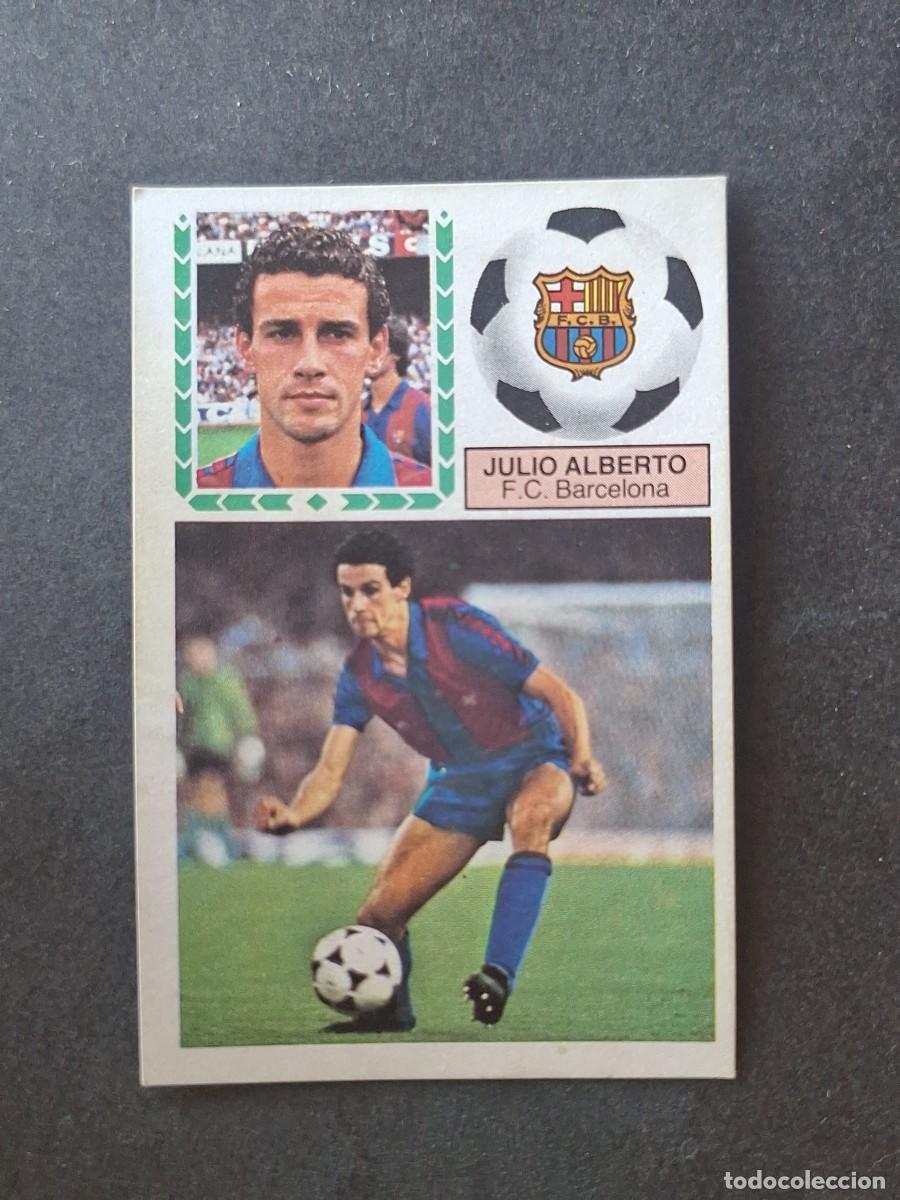 Cromos de f&uacute;tbol: L5 JULIO ALBERTO F. C. BARCELONA LIGA ESTE 1983 1984 83 84 DESPEGADO RECUPERADO
