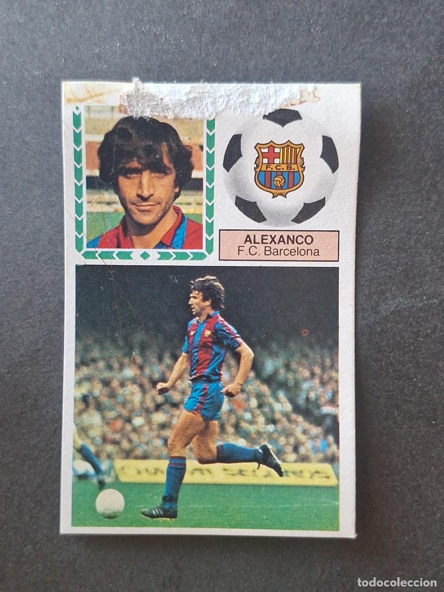 Cromos de f&uacute;tbol: L5 ALEXANCO F. C. BARCELONA LIGA ESTE 1983 1984 83 84 DESPEGADO RECUPERADO